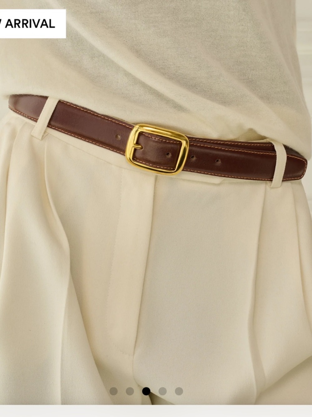 Aureum Leather Belt NWT - Picture 5 of 7